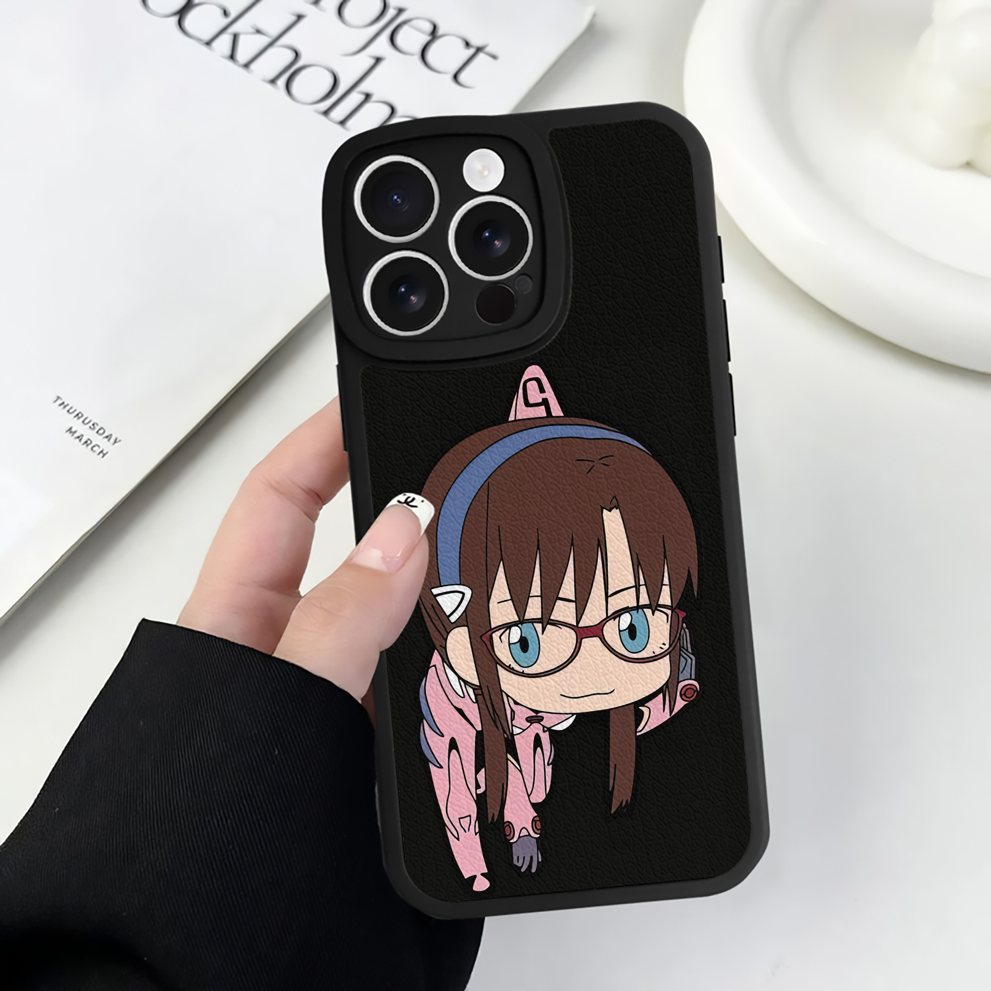 （画像用） EVA 新世紀エヴァンゲリオン 【iPhone 16シリーズ対応】シリコンスマホケース（レザー調） 材質：シリコン